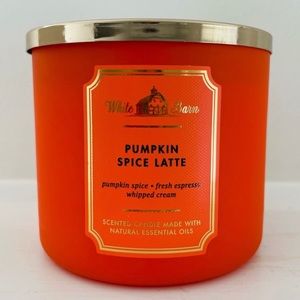 HOST PICK Nwt bath and body works pumpkin spice latte 3 wick candle